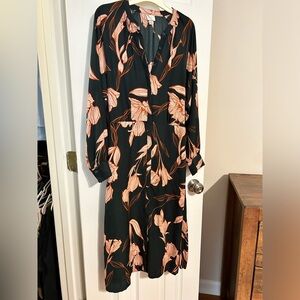 A New Day, size medium long sleeve floral dress